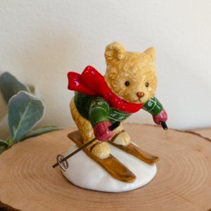 Christmas Skiing Bear figure, Bialosky & Friends, Hummelwerk, 1984 Bialosky